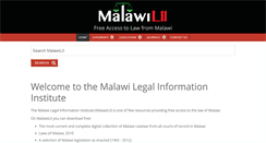 Desktop Screenshot of malawilii.org