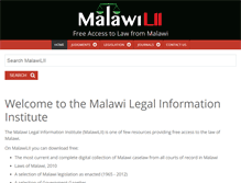 Tablet Screenshot of malawilii.org